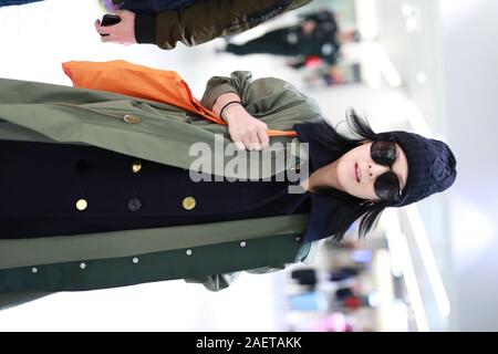 Taiwanese singer-songwriter, actress, director and writer Liu Jo-ying or Rene Liu shows up at Shanghai airport before departure in Shanghai, China, 29 Stock Photo