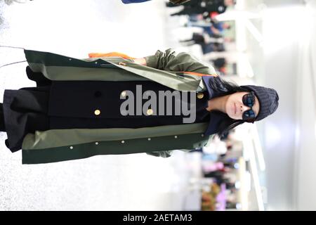 Taiwanese singer-songwriter, actress, director and writer Liu Jo-ying or Rene Liu shows up at Shanghai airport before departure in Shanghai, China, 29 Stock Photo