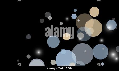 abstract vector background.blue Circle Dot Unique isolated black Background . Vector Illustration For Wallpaper, Banner, Background, Card, Landing Stock Vector