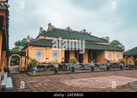 Hue royal Palace it was built in 1804. Now is registered as a UNESCO World Heritage Site Stock Photo