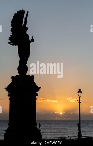 The Peace Statue, on the Brighton / Hove border Seafront, East Sussex, UK Stock Photo