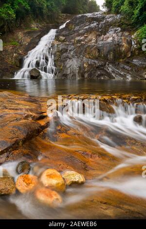 The Debengeni Falls in the Magoebaskloof in the north east of South Africa. Stock Photo