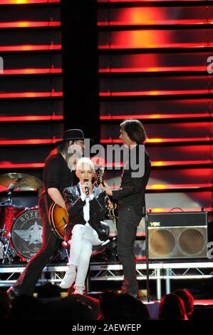 A Swedish music legend is dead: Marie Fredriksson, singer of pop duo Roxette died at the age of 61 years. Archive 11.07.15 at the Live at Sunset Open Air - Per Gessle and Marie Frederiksson | usage worldwide Stock Photo