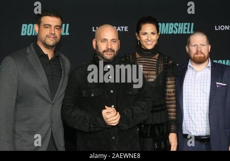 Los Angeles, Ca. 10th Dec, 2019. Anjay Nagpal, Aaron Gliber, Ashley Levinson and Steven Thibault, at the Special Screening of Bombshell at the Regency Village in Los Angeles, California on December 10, 2019. Credit: Faye Sadou/Media Punch/Alamy Live News Stock Photo