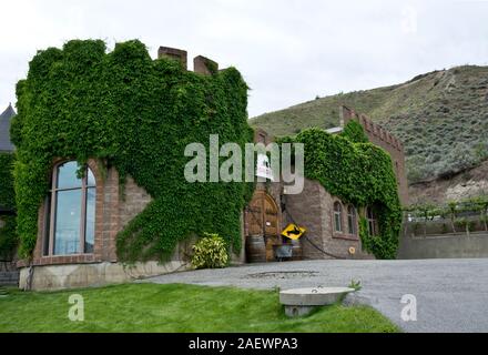 Road 13 Winery in Oliver, British Columbia Canada.  Canadian winery in the Okanagan Valley of BC. Stock Photo