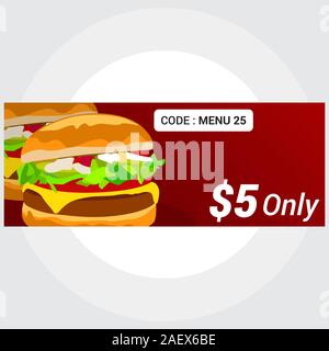 burger sticker design templates Stock Vector