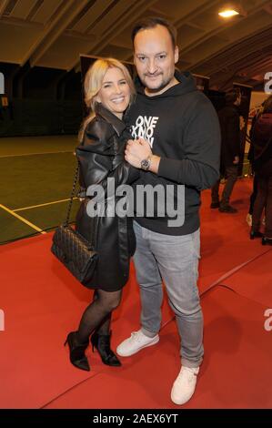 Going, Austria. 10th Dec, 2019. TV presenter Jennifer Knäble and her husband Felix Moese come to the Fight Night at the Wellness Hotel 'Stanglwirt' in Going near Kitzbühel. The proceeds will be donated to the 'Tribute to Bambi - Kleine Helden e.V. Stiftung'. Credit: Ursula Düren/dpa/Alamy Live News Stock Photo