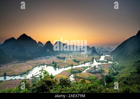 Image Nam Khánh image beautiful image beautiful image beautiful image beautiful image beautiful - Aerial view of rice terrace paddle field in sunset and dawn at ...