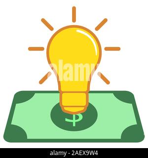 make money idea icon Stock Vector