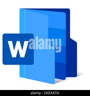 folder document with initial name Stock Vector