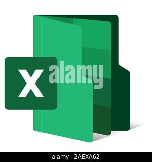 folder document with initial name Stock Vector