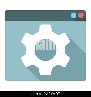 gear setting web icon Stock Vector
