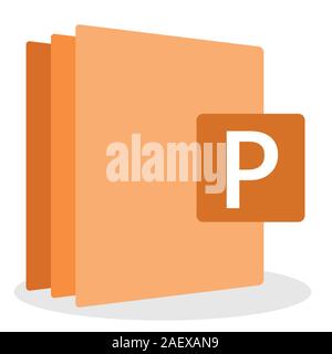 Microsoft office software custom icon Stock Vector