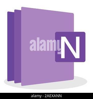 Microsoft office software custom icon Stock Vector