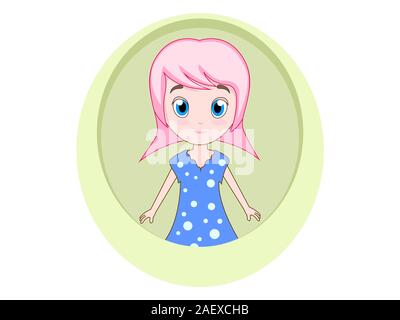 Little girl cartoon Stock Vector Image & Art - Alamy