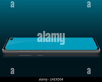 horizontal realistic smartphone vector design Stock Vector