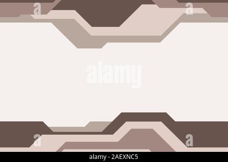 Seamless horizontal border pattern, isolated on light background. Background in high tech style. Endless stylish texture. Space for text. Stock Vector
