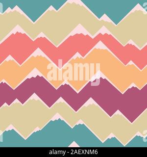 Abstract geometric pattern with colorful stripes. Abstract mountain background. Retro geometric pattern. Vector background. Stock Vector