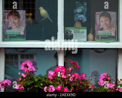 The front window of a home in the North Laine area of Brighton Stock Photo