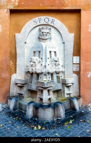 Fontana degli Artisti in Via Margutta, Rome Italy Stock Photo