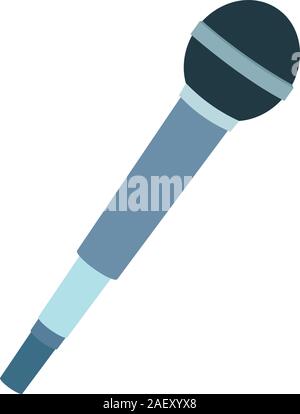 microphone icon image, flat design Stock Vector