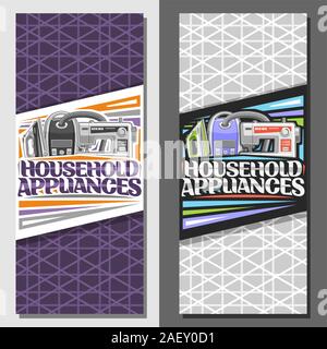 Housekeeping Lettering Cleaning tools with lettering. Vector set of cleaning equipment ...