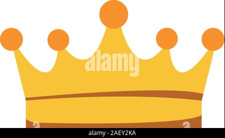queen crown icon, colorful and flat design Stock Vector