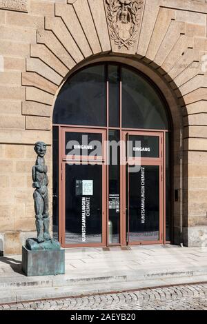 Chemnitz Art Collections on Theaterplatz Stock Photo