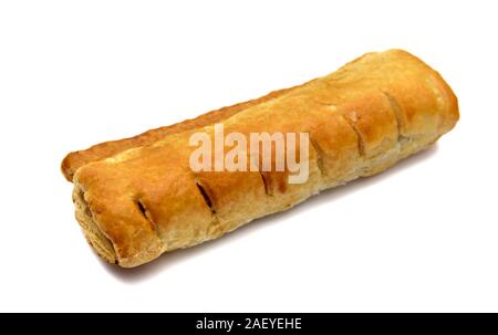 sausage roll on a white background Stock Photo