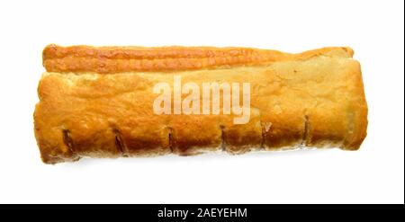 sausage roll on a white background Stock Photo