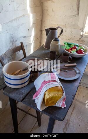 Beatrice, Nebraska - The Palmer-Epard Cabin at Homestead National Monument. Stock Photo