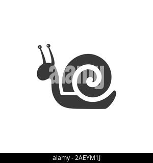 Snail. Isolated icon. Animal flat vector illustration Stock Vector