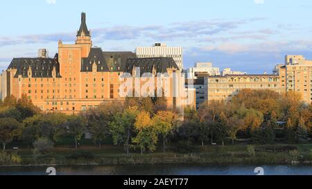 The historic Delta Bessborough Hotel in downtown Saskatoon ...