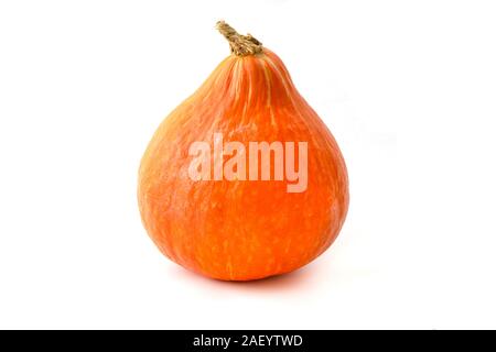 Hokkaido Pumpkin on a white background Stock Photo