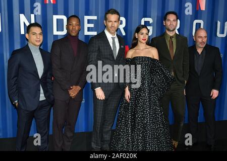 Adria Arjona And Manuel Garcia Rulfo Attend Netflix's "6 Underground ...