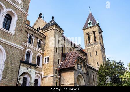 Church of Saint Gabriel, Benedictines order Beuronese Congregation monastery in Prague, Czech Republic, sunny day Stock Photo