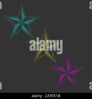 Halftone Stars Vector illustration Eps 10 Stock Vector