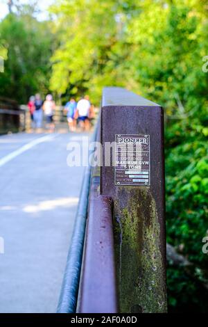 ALPHARETTA, GEORGIA - September 7, 2019: The Big Creek Greenway is over 20 miles of paved and board fitness trails spanning two counties north of Atla Stock Photo