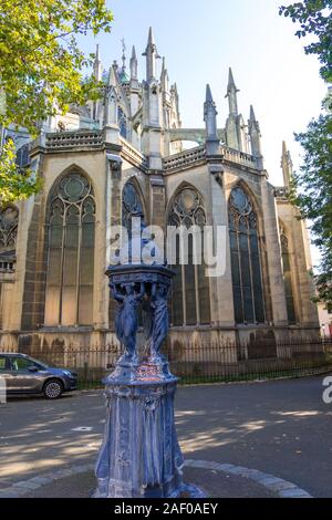 Nancy, France - August 31, 2019: Basilica of Saint-Epvre in the historic center of the city of Nancy in the Lorraine region of France Stock Photo