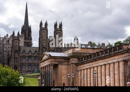 Scottish National Gallery, The Hub and Assembly Hall, Edinburgh, Scotland, UK Stock Photo