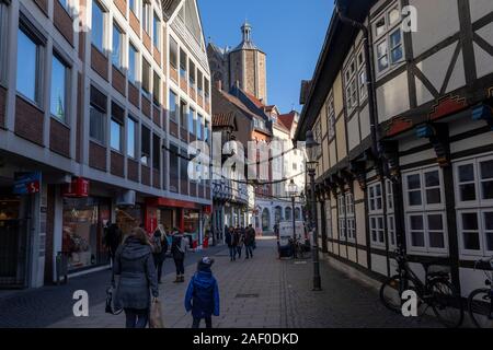 City of Braunschweig is getting ready for holiday season Stock Photo