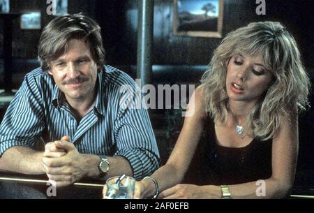 8 MILLION WAYS TO DIE 1986 TriStar Pictures film with Jeff Bridges and Rosanna Arquette Stock Photo