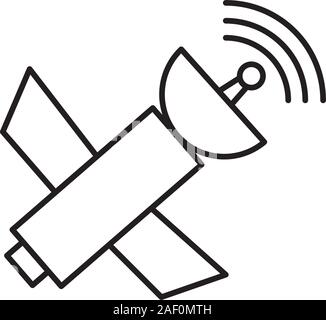 satelite antena communication isolated icon Stock Vector