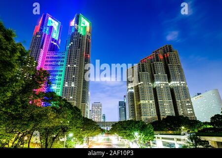 Towers of Light Stock Photo