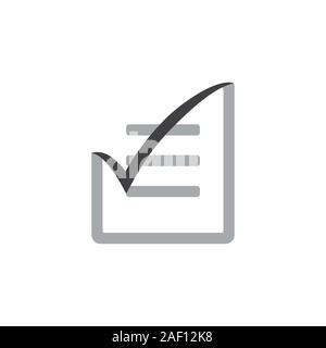check list paper fold symbol vector Stock Vector