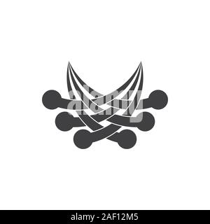 circle object motion fly fast abstract logo vector Stock Vector