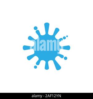 splash water swirl spread symbol vector Stock Vector