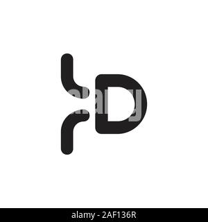 letter d bullet design symbol vector Stock Vector