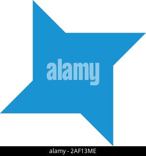 simple geometric star shape simple logo vector Stock Vector