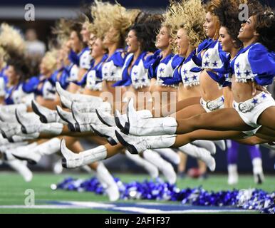 Arlington, United States. 12th Dec, 2019. The Dallas Cowboys Cheerleaders perform during the Cowboys and Minnesota Vikings NFL game at AT&T Stadium in Arlington, Texas, on Sunday, November 10, 2019. Photo by Ian Halperin/UPI Credit: UPI/Alamy Live News Stock Photo